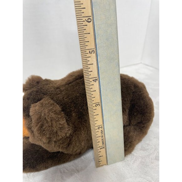 Brown Plush Bear Stuffed Animal Toy By On Time Promotions 8" Soft & Cuddly For K - Picture 8 of 8